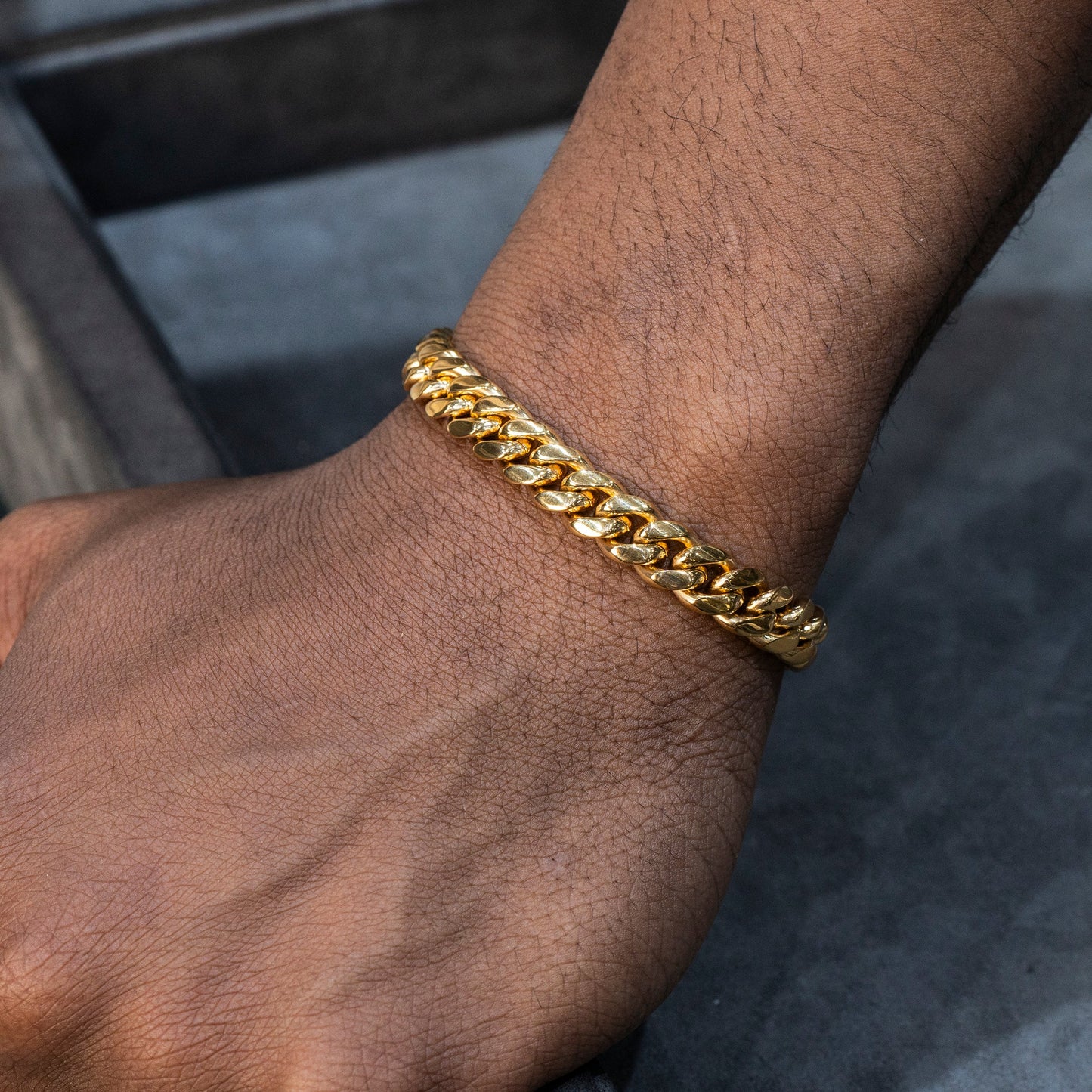 Gold Jewelry -  Mens 14K Gold Solid Miami Cuban Link Bracelet | 6MM