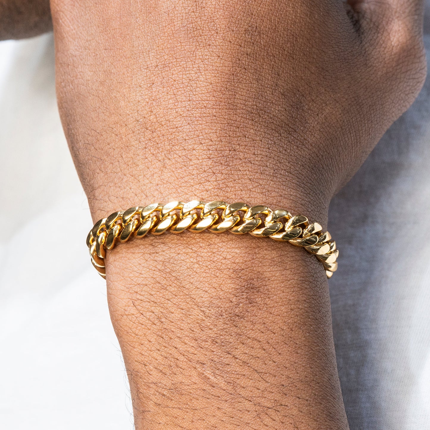 Gold Jewelry -  Mens 14K Gold Solid Miami Cuban Link Bracelet | 6MM
